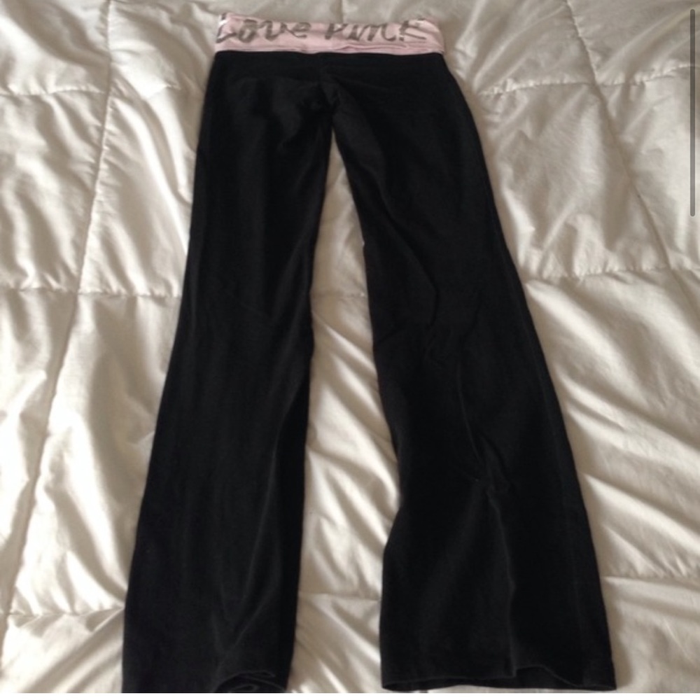 Pink yoga pants
